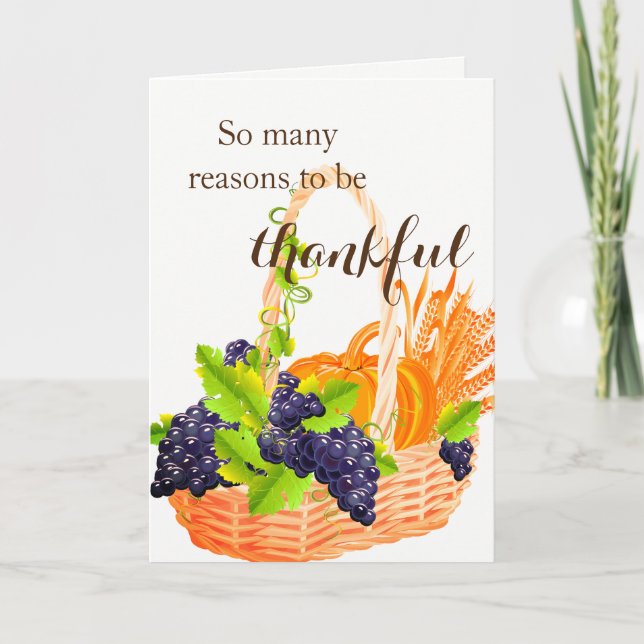 Cartão de Ação de Graças (Frente)