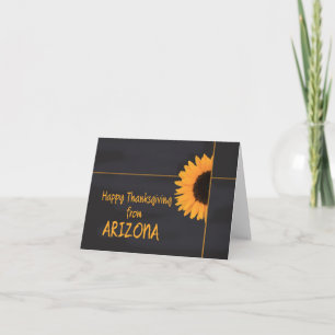 Cartão de Ação de Graças de arizona