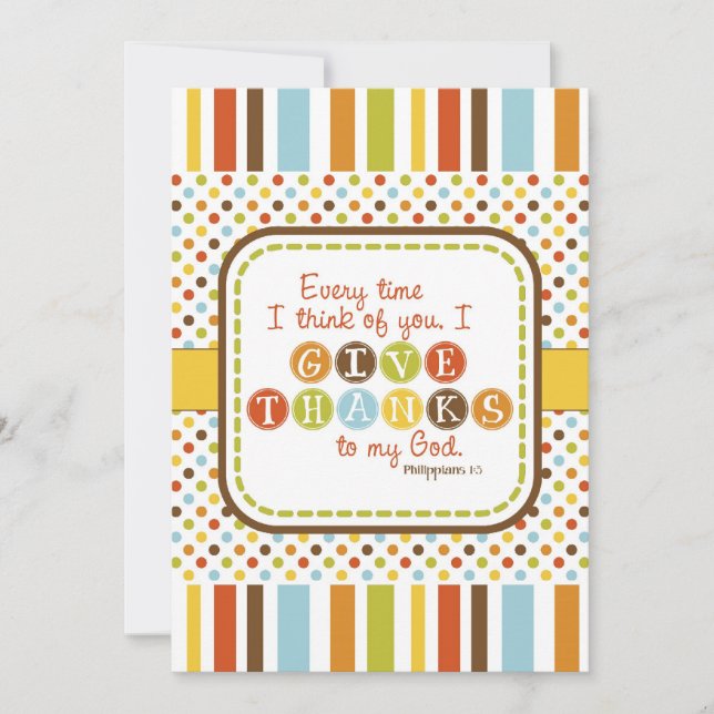 Cartão de Ação de Graças de Scripting de OBRIGADOS (Frente)