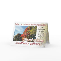 Cartão de Ação de Graças do Cliente 1