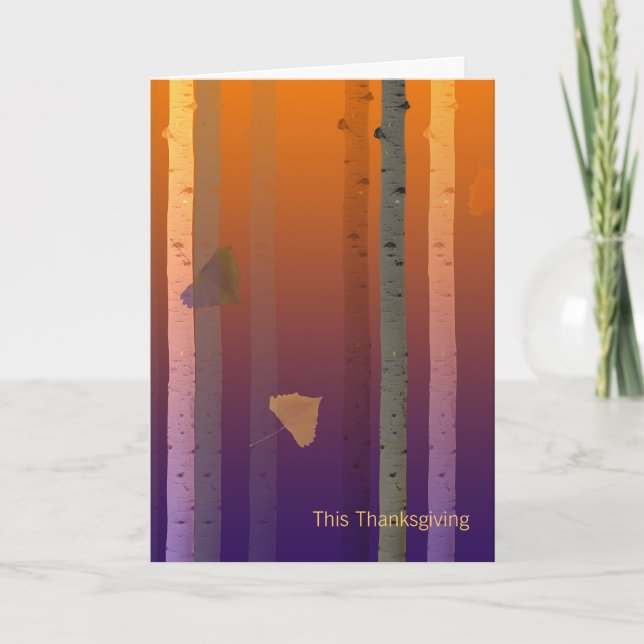 Cartão de Ação de Graças para Cliente Comercial (Frente)