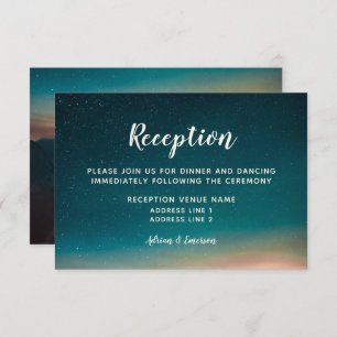 Cartão de Acolhimento de Montanha do Céu Noturno G