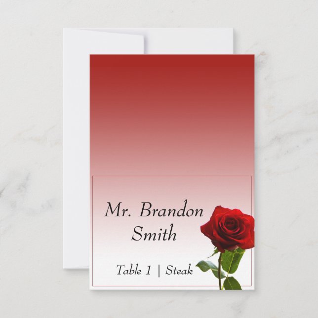 Cartão de Acompanhamento de Casamento de Conto de  (Frente)