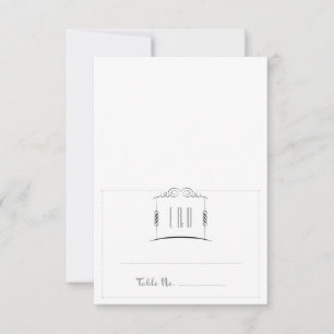 Cartão de Acompanhamento de Casamento Judaico Sob 