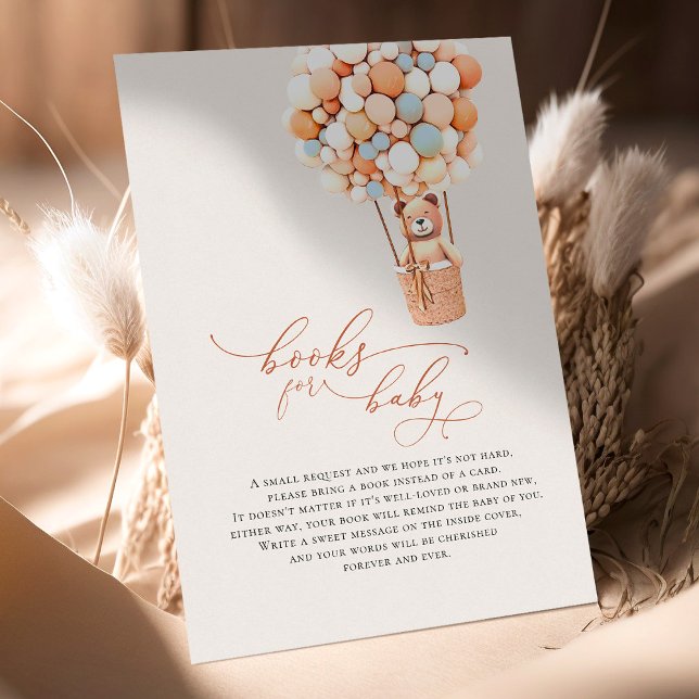 Cartão de Acompanhamento de Livros de Bebê Balões  (Criador carregado)