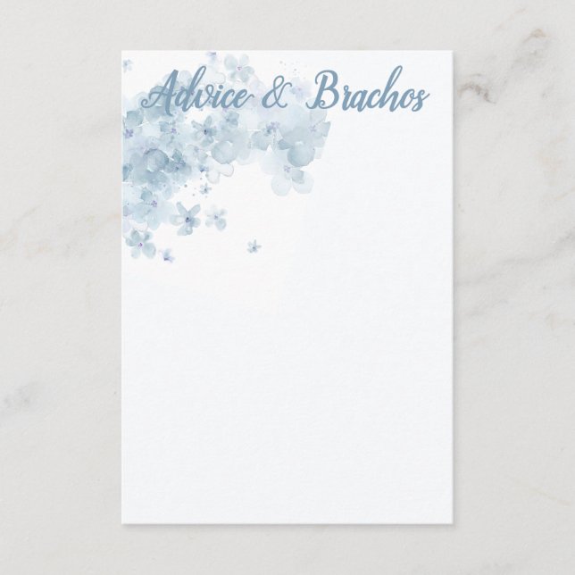 Cartão de aconselhamento de Sheva Brachos Botânico (Frente)