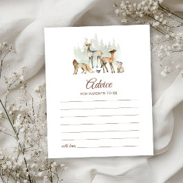 Cartão de aconselhamento para pais de animais flor