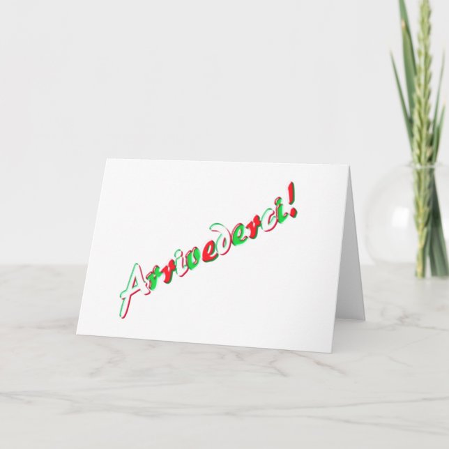 Cartão de Adeus (Frente)