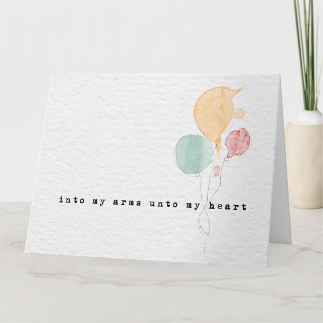 cartão de adoção de congatulações (Frente)