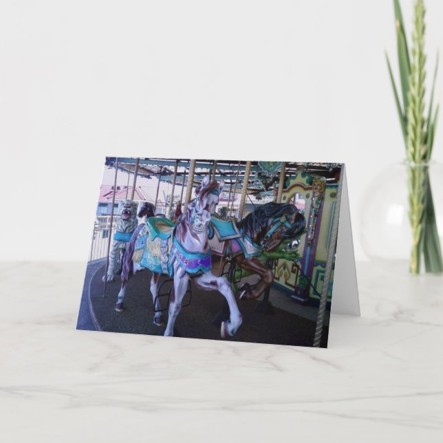 CARTÃO DE ADULTO DE ANIVERSÁRIO HUMOROSO CAVALOS D (Frente)