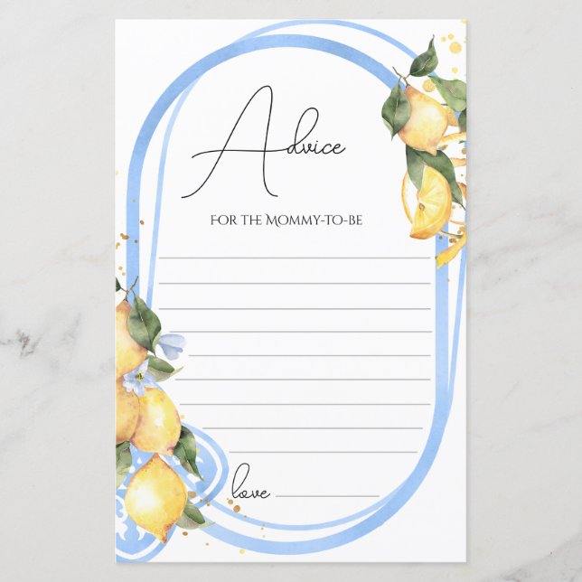 Cartão De Advertência Mãe Para Ser Chá de fraldas  (Frente)