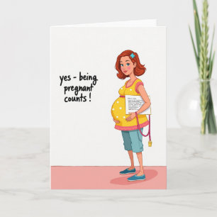 Cartão de Afirmação do Dia das Mães Esperadas