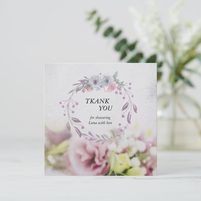 Cartão de agradecimento (Em pé/Frente)