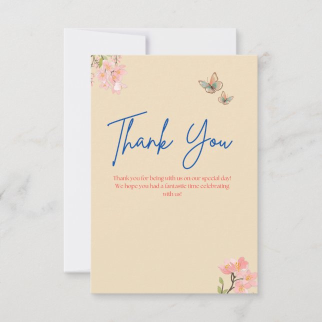 Cartão de agradecimento (Frente)