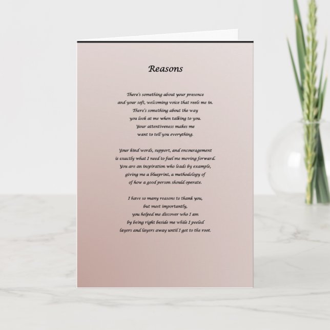 Cartão de agradecimento (Frente)