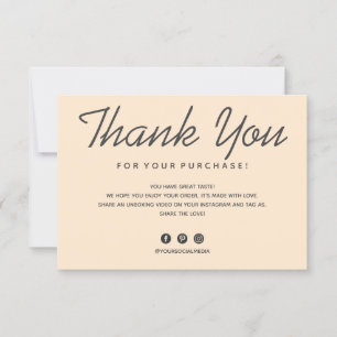 Cartão de Agradecimento