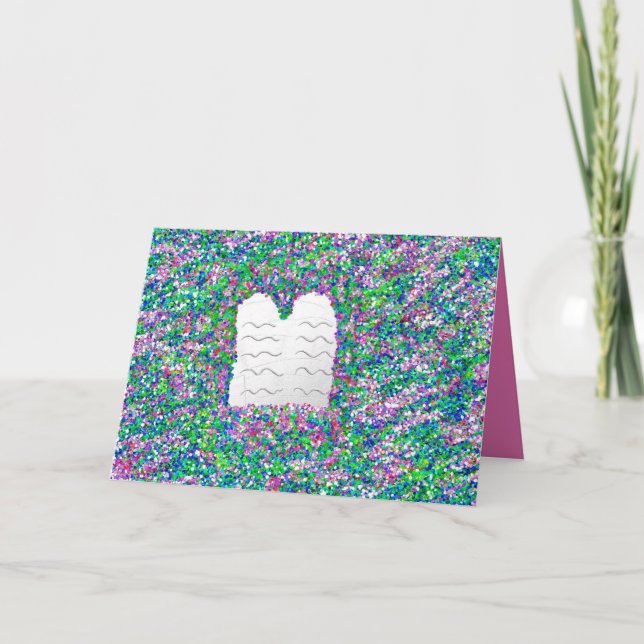 Cartão De Agradecimento פֶּ סַ ח Passover Dez Autorizações (Frente)