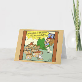 Cartão De Agradecimento 1498 Cartoon de piratas e gatos