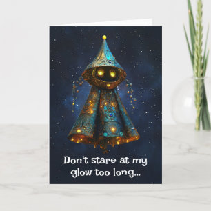 Cartão De Agradecimento *~* 14 Whimsical Glow Funny Magical Christmas AP97