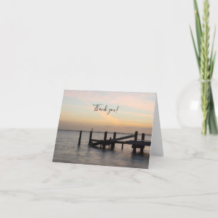 Cartão De Agradecimento 1st Sunset 2017 Cocoa Beach Thank You Card