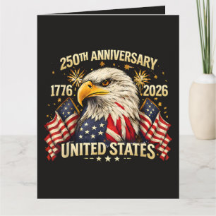 Cartão De Agradecimento 250º aniversário dos Estados Unidos 1776-2026