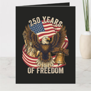 Cartão De Agradecimento 250 Anos Americanos 1776-2026
