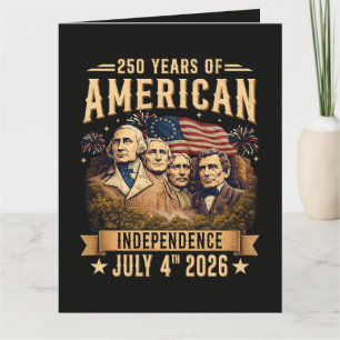 Cartão De Agradecimento 250 Anos de Independência Americana