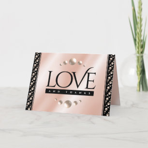 Cartão De Agradecimento 30 46º aniversário da Casamento Pérola