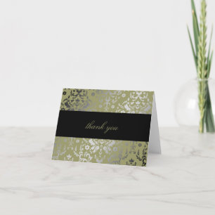 Cartão De Agradecimento 311 Dazzling Damask Alligator Thank You