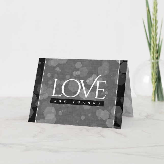 Cartão De Agradecimento 4.ª Celebração do Aniversário do Casamento Linen (Frente)