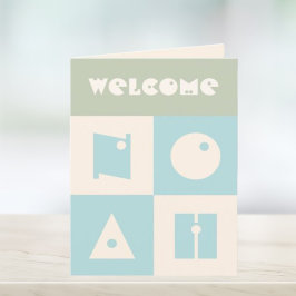 Cartão De Agradecimento 4 letras nome de bebê novos pais parabéns