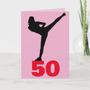 CARTÃO DE AGRADECIMENTO 50º ANIVERSÁRIO KICK STRETCH KICK GREETING CARD