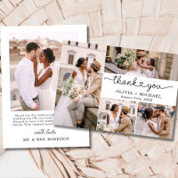 5 Foto Collage Elegant Script Wedding