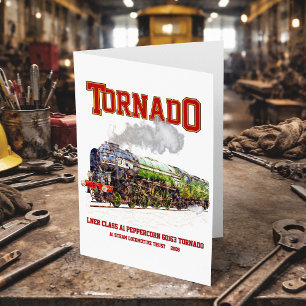 Cartão De Agradecimento 60163 Tornado Vintage Vintage Locomotive