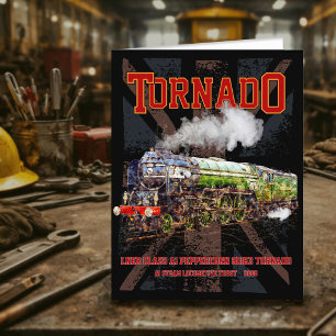 Cartão De Agradecimento 60163 Tornado Vintage Vintage Locomotive