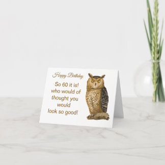 Cartão De Agradecimento 60 year old Birthday Card 
