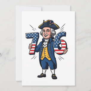 Cartão De Agradecimento 6-7 7-6 George Washington Seis Sete Meme 67 Trend