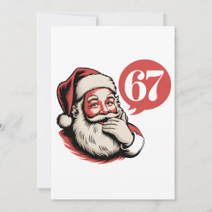 Cartão De Agradecimento 6 7 Natal Seis Sete Brainrot Papai Noel