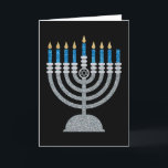 Cartão De Agradecimento 7 da Noite de Hanukkah Glitter Card<br><div class="desc">Chanucá 2022 começará na noite do domingo,  18 de dezembro,  e terminará na noite da segunda-feira,  26 de dezembro</div>