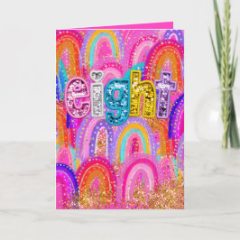 Cartão De Agradecimento 8º Aniversário