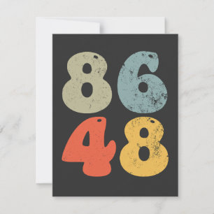 Cartão De Agradecimento 86 47 Anti Trump 8648 Retro Vintage 2028 Eleição