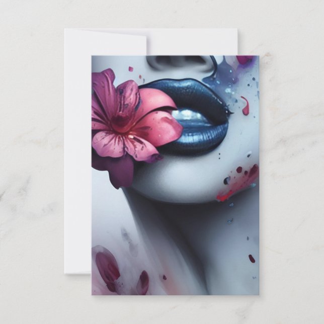 Cartão De Agradecimento 8,9 cm x 12,7 cm Tarjeta de agradecimiento plana (Frente)