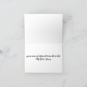 Cartão De Agradecimento A 108 - Mirror Card - Linda pessoa