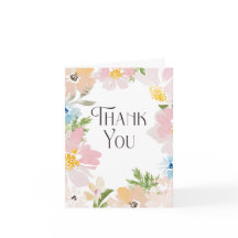 A aquarela floresce obrigado você