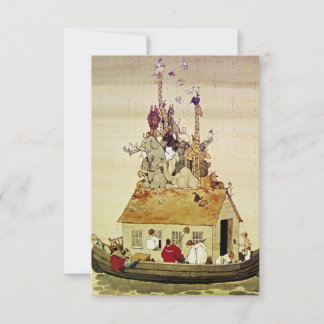 Cartão De Agradecimento “A Arca de Noé” por W Heath Robinson