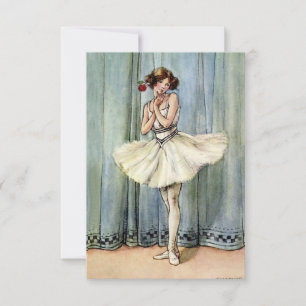 Cartão De Agradecimento A Bailarina por Florence Anderson