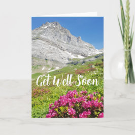 Cartão De Agradecimento A cena da Montanha Alpina fica muito bem