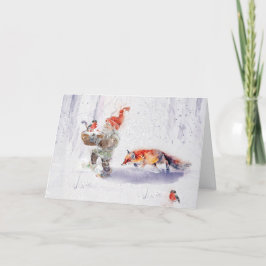 Cartão De Agradecimento A charming Scandinavian winter scene  Tack Kort