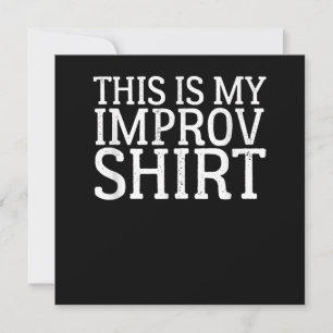 Cartão De Agradecimento A Comédia Do Improv Atriz Agindo É Meu Improv