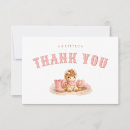 Cartão De Agradecimento A Cute Little Cowgirl Baby Girl Shower Thank You